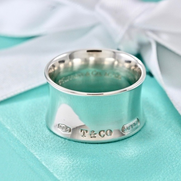 Tiffany & Co. 1837 Wide Sterling Silver Ring (retired) - Picture 3 of 12